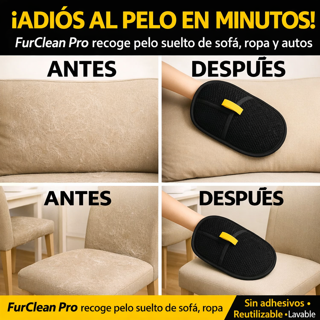 FurClean Pro™ Guante Cepillo Removedor Pelos